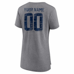 Washington Nationals Women's Heritage Personalized Any Name & Number Tri-Blend T-Shirt Online