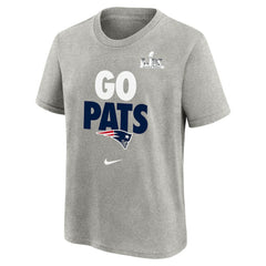 New England Patriots Youth Super Bowl LX Fast As Fast Gets Hometown Slogan T-Shirt Gray - Nike