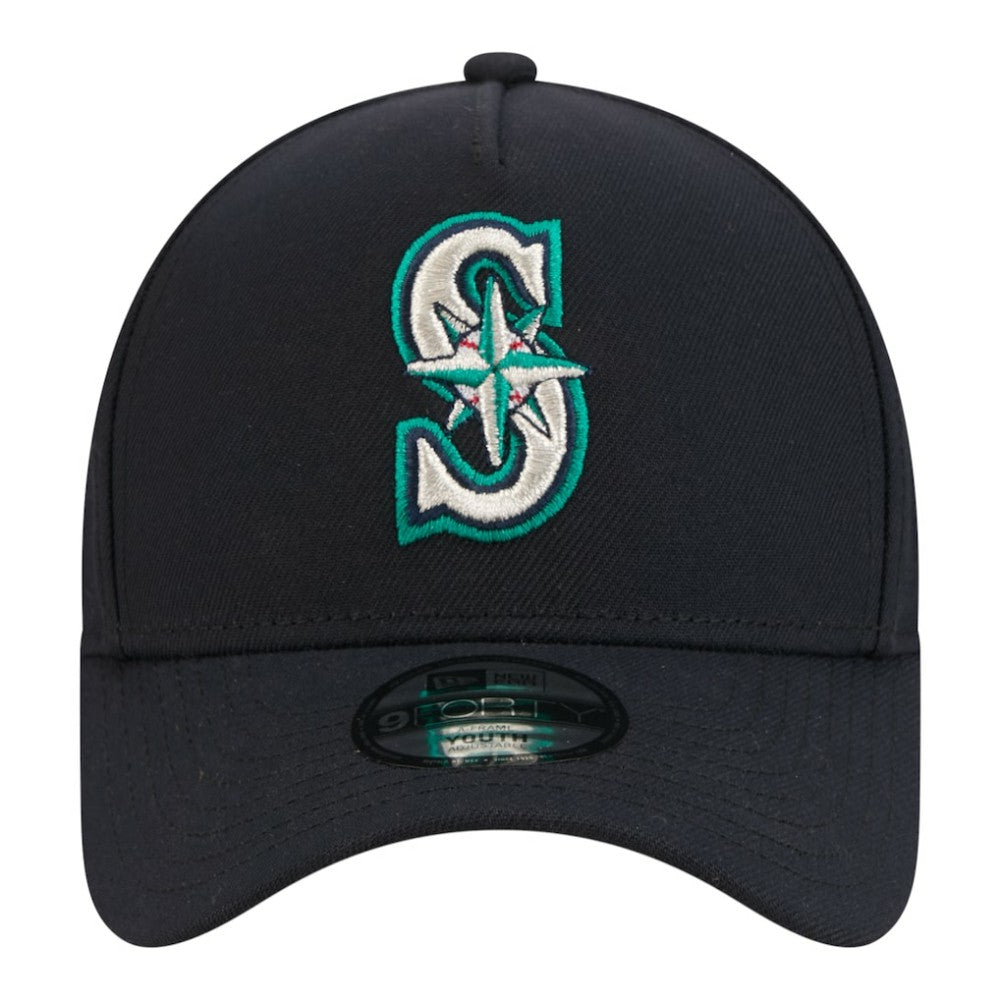 Seattle Mariners New Era Youth 9FORTY A-Frame Adjustable Hat for sale
