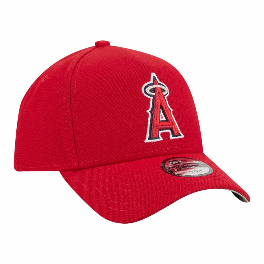 Los Angeles Angels New Era Youth 9FORTY A-Frame Adjustable Hat discount