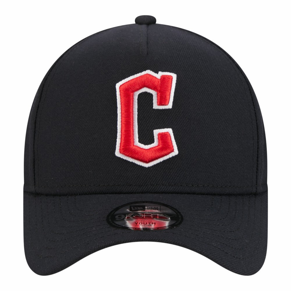 Cleveland Guardians New Era Youth 9FORTY A-Frame Adjustable Hat Clearance