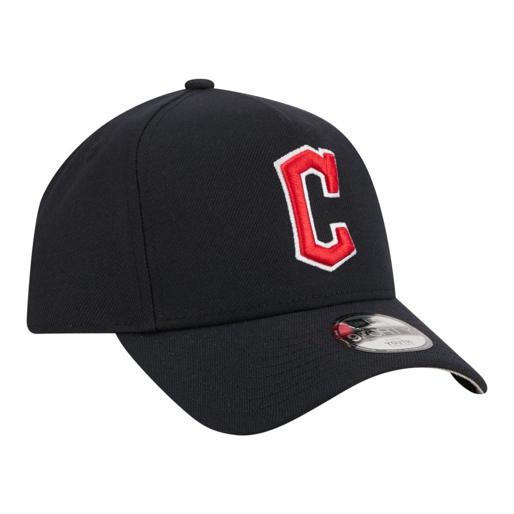 Cleveland Guardians New Era Youth 9FORTY A-Frame Adjustable Hat Clearance
