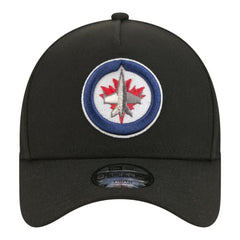 Winnipeg Jets - New Era Youth 9FORTY A-Frame Adjustable Hat Black