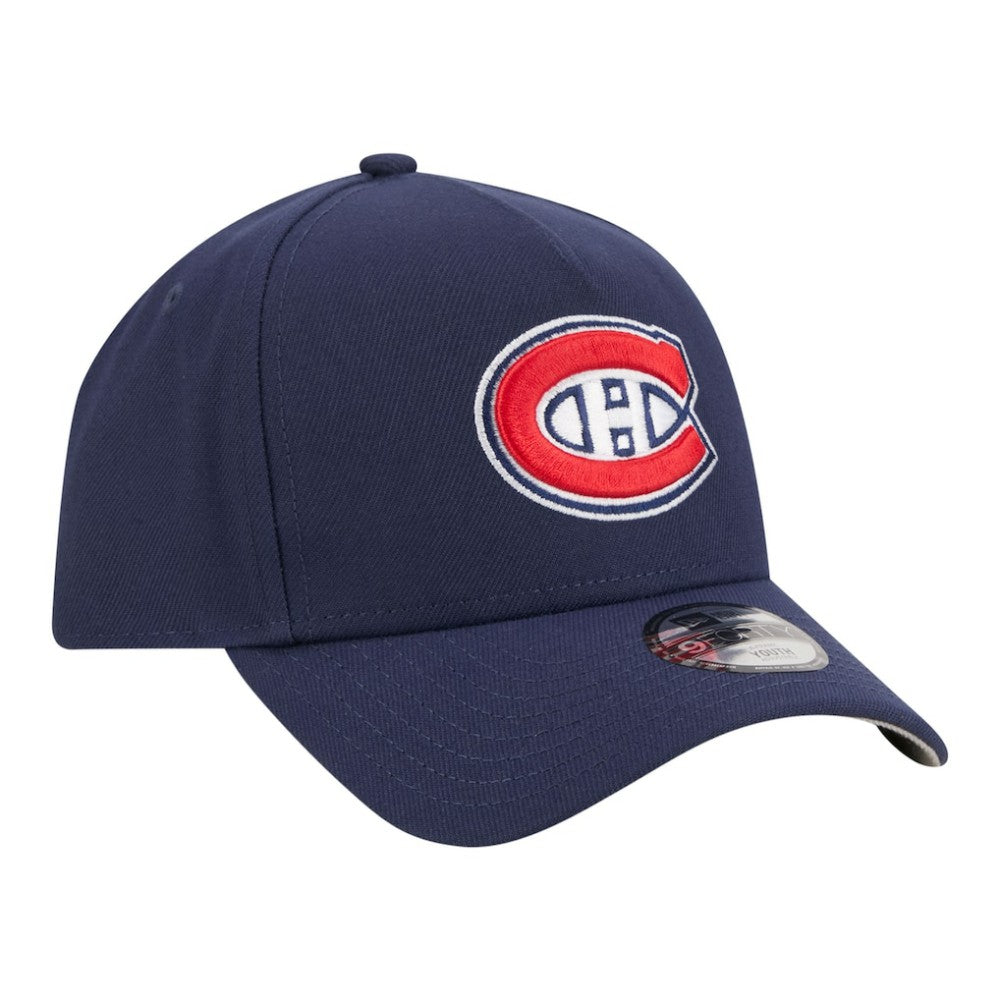 Montreal Canadiens - New Era Youth 9FORTY A-Frame Adjustable Hat Navy