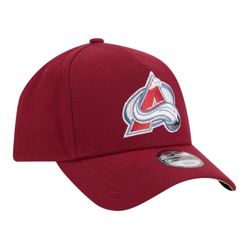 Colorado Avalanche - New Era Youth 9FORTY A-Frame Adjustable Hat Burgundy