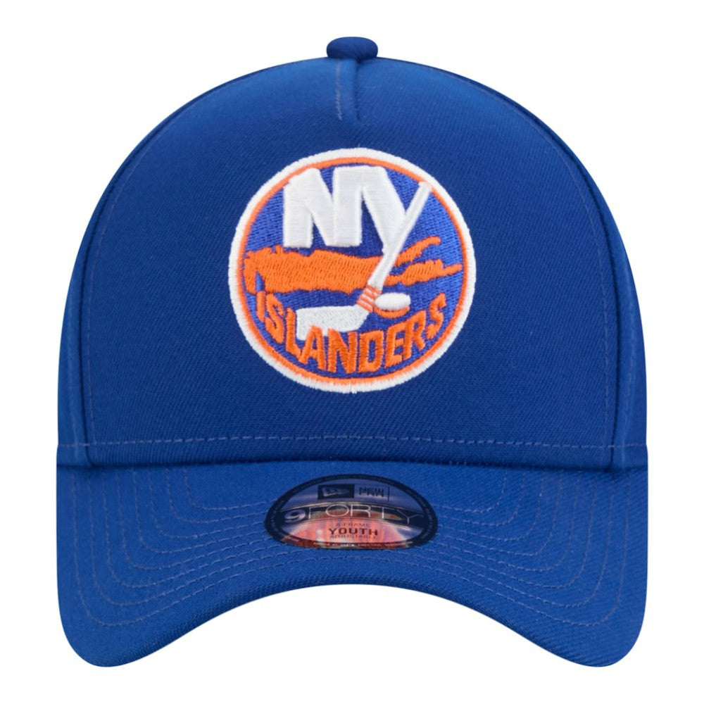 New York Islanders - New Era Youth 9FORTY A-Frame Adjustable Hat Royal