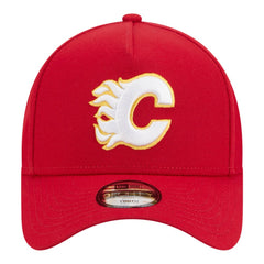 Calgary Flames - New Era Youth 9FORTY A-Frame Adjustable Hat Red