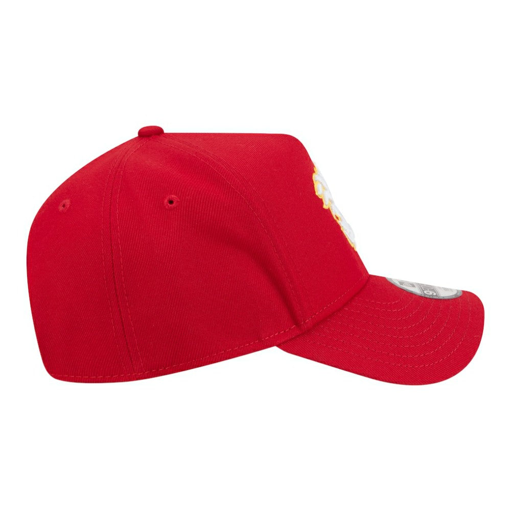 Calgary Flames - New Era Youth 9FORTY A-Frame Adjustable Hat Red