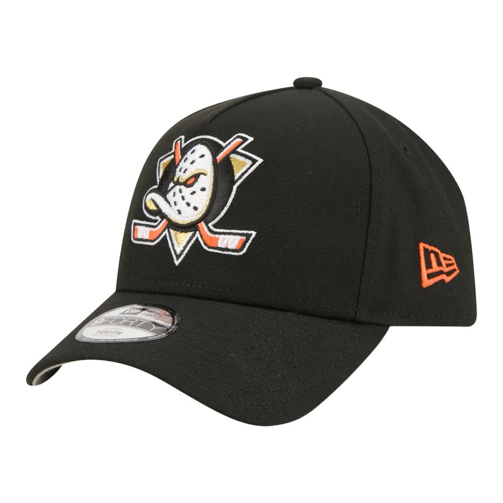 Anaheim Ducks - New Era Youth 9FORTY A-Frame Adjustable Hat Black