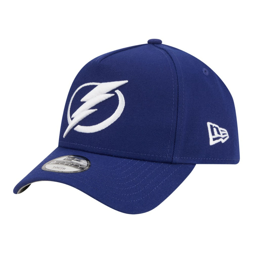 Tampa Bay Lightning - New Era Youth 9FORTY A-Frame Adjustable Hat Blue