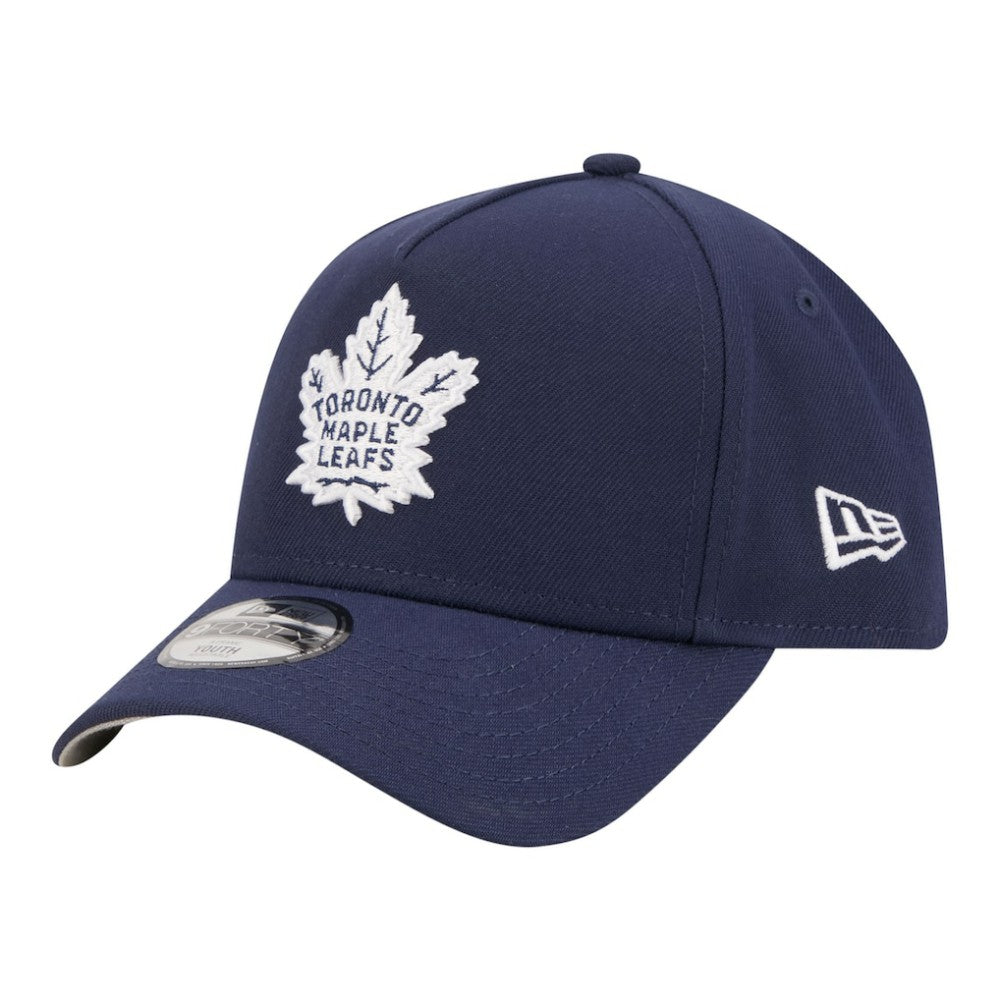 Toronto Maple Leafs - New Era Youth 9FORTY A-Frame Adjustable Hat Blue