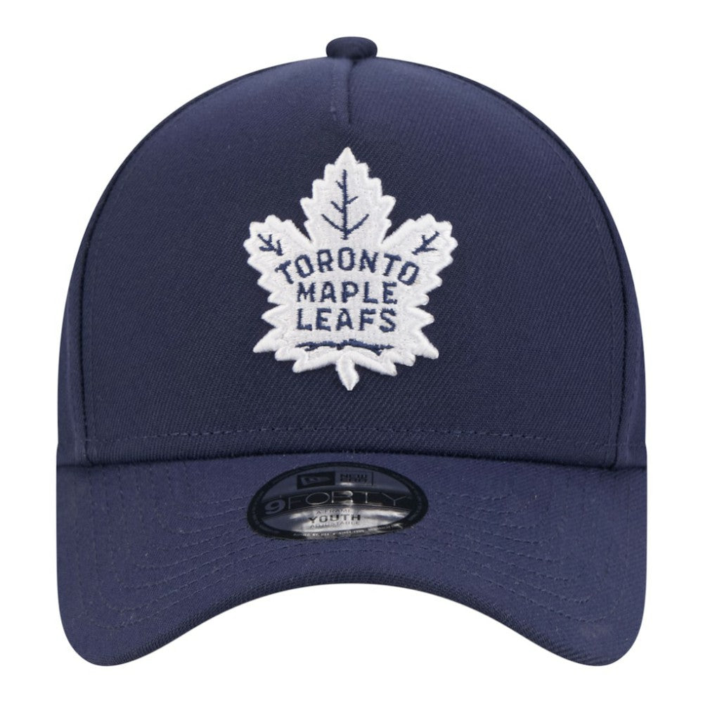 Toronto Maple Leafs - New Era Youth 9FORTY A-Frame Adjustable Hat Blue