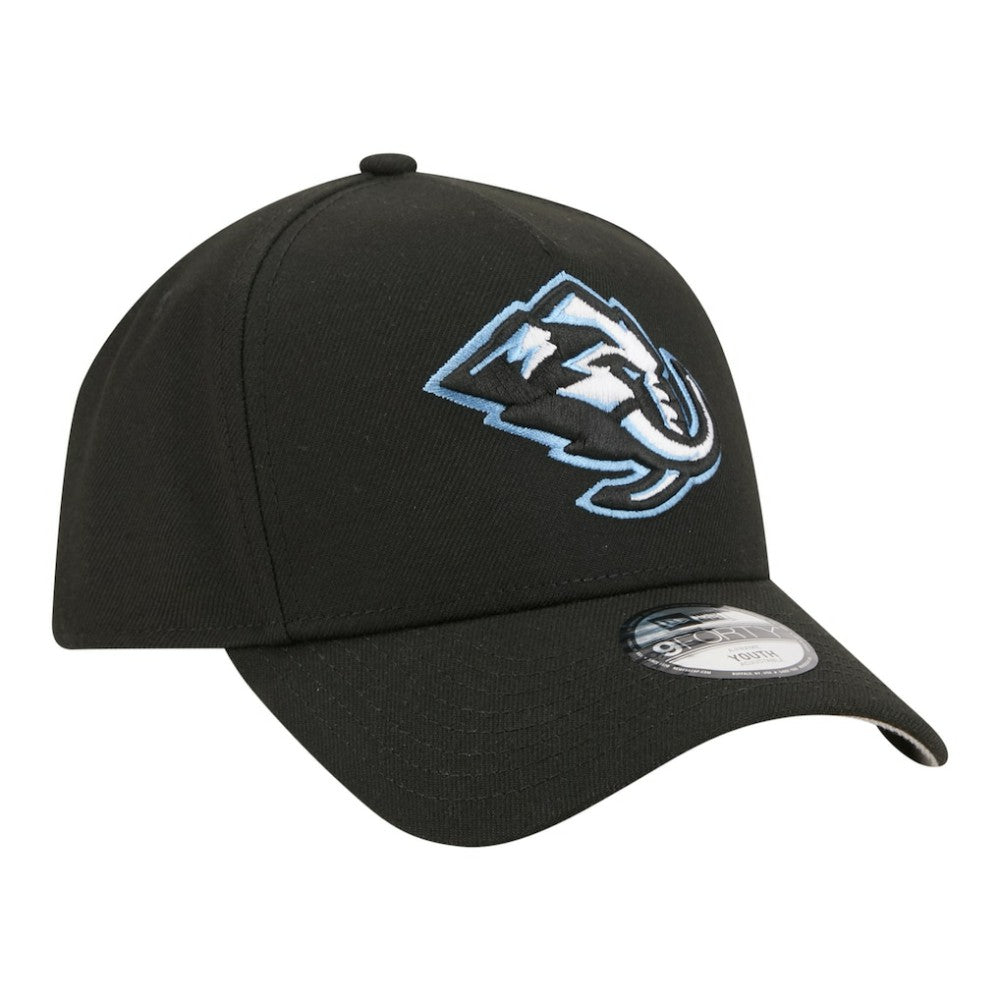 Utah Mammoth - New Era Youth 9FORTY A-Frame Adjustable Hat Black