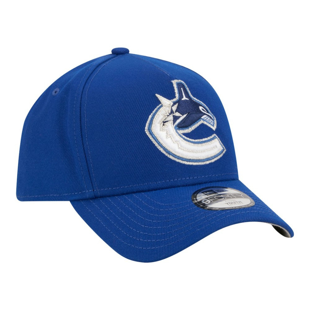 Vancouver Canucks - New Era Youth 9FORTY A-Frame Adjustable Hat Blue