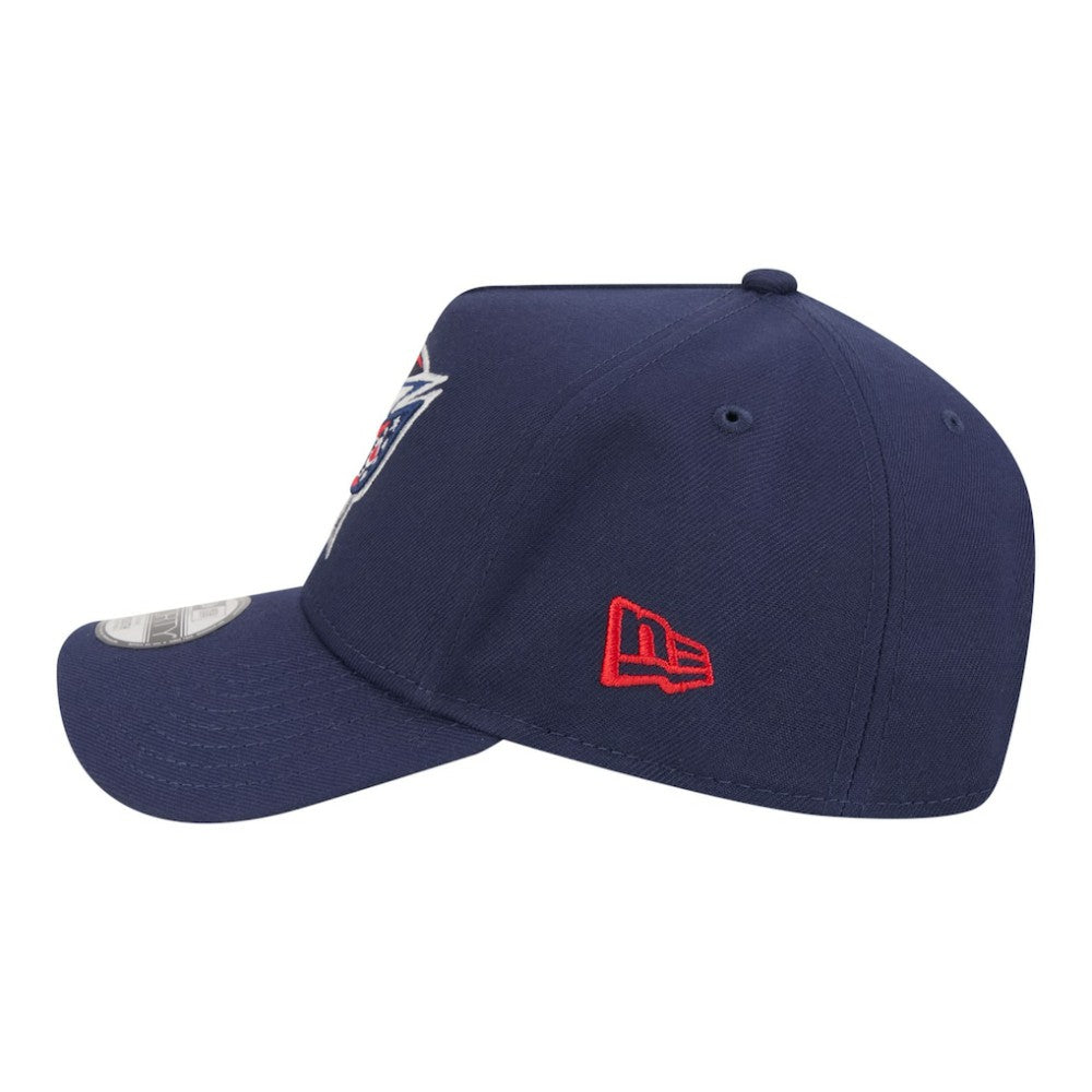 Columbus Blue Jackets - New Era Youth 9FORTY A-Frame Adjustable Hat Navy