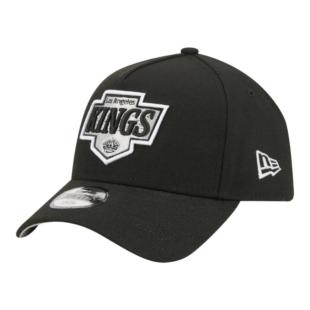 Los Angeles Kings - New Era Youth 9FORTY A-Frame Adjustable Hat Black