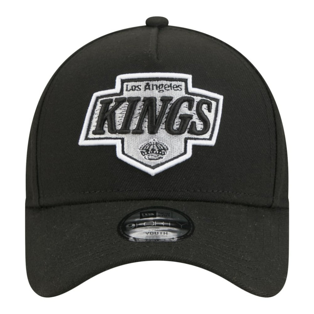 Los Angeles Kings - New Era Youth 9FORTY A-Frame Adjustable Hat Black
