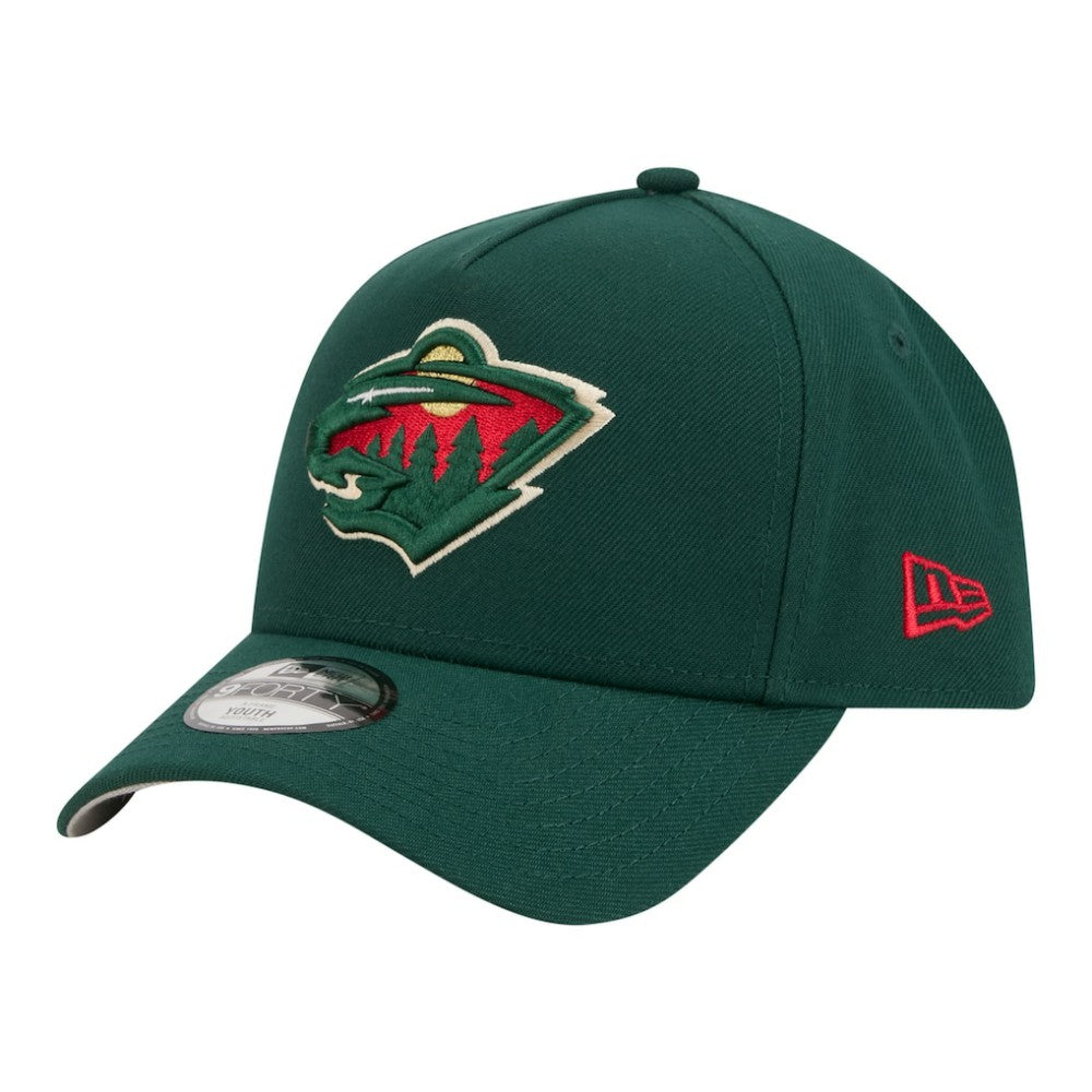 Minnesota Wild - New Era Youth 9FORTY A-Frame Adjustable Hat Green