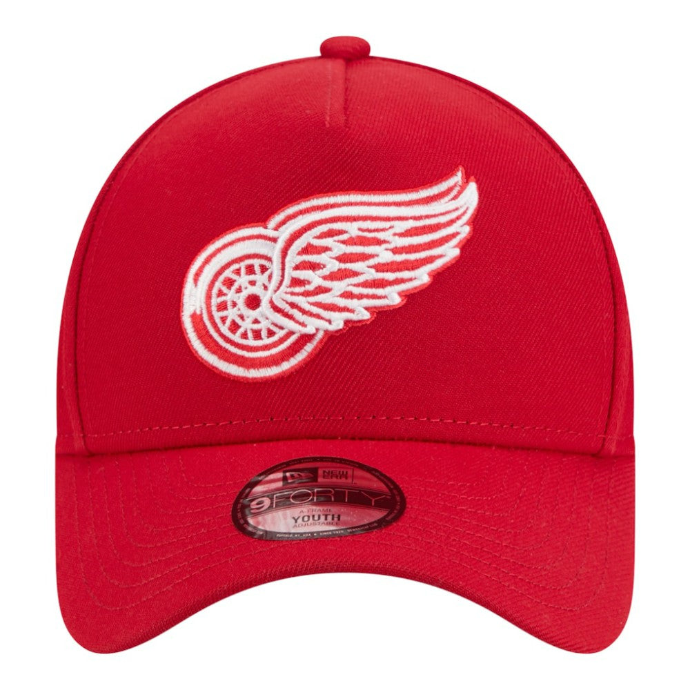 Detroit Red Wings - New Era Youth 9FORTY A-Frame Adjustable Hat Red