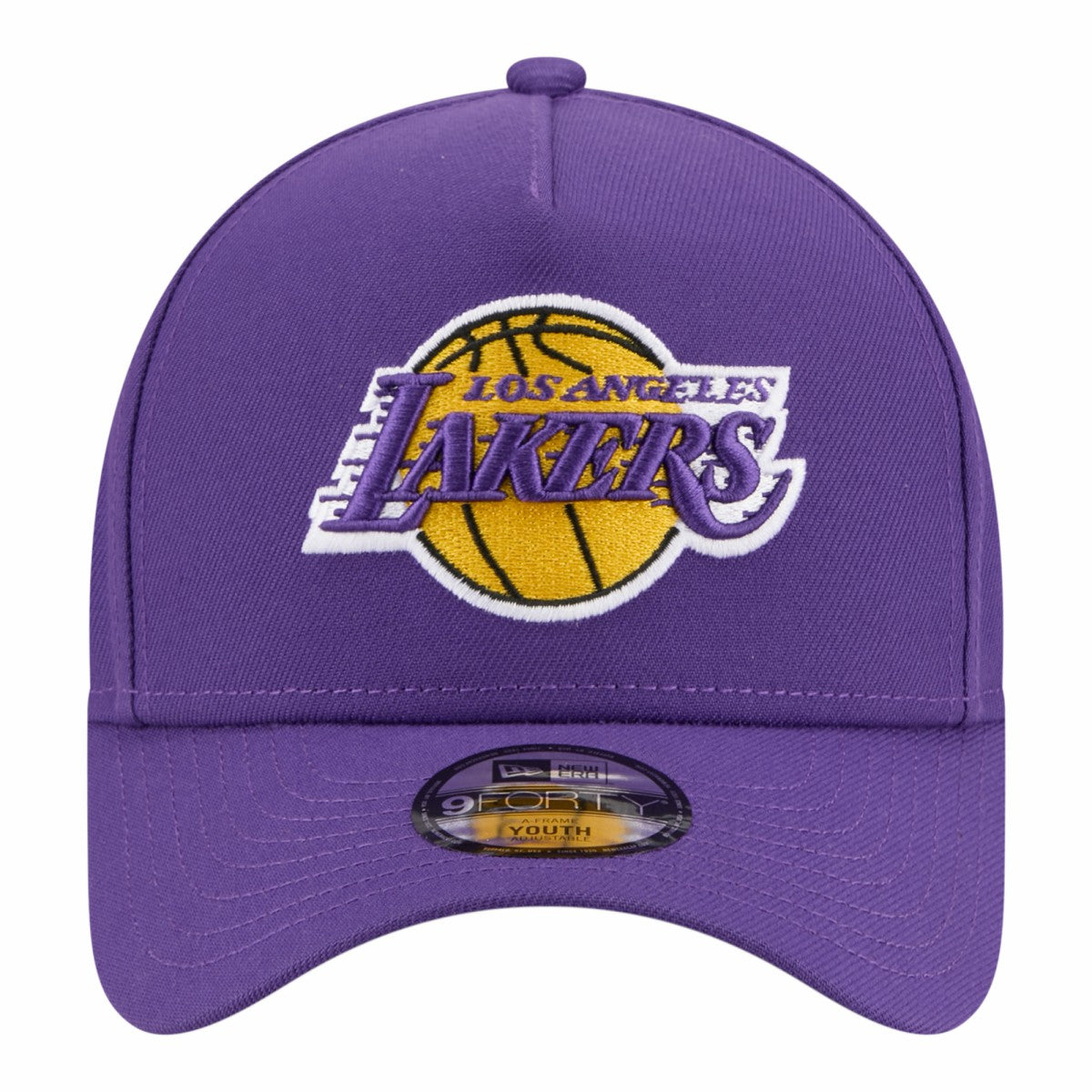 New Era - Los Angeles Lakers Youth 9FORTY A-Frame Adjustable Hat - Purple