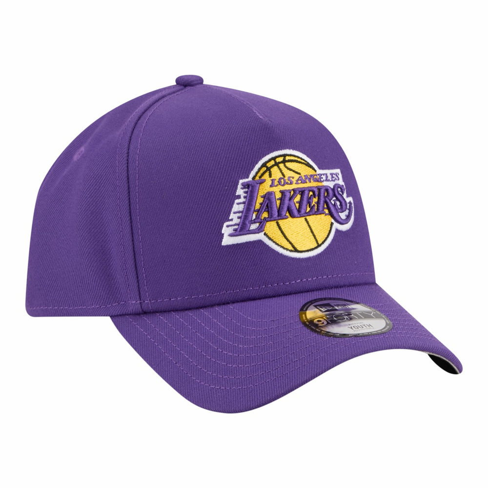 New Era - Los Angeles Lakers Youth 9FORTY A-Frame Adjustable Hat - Purple