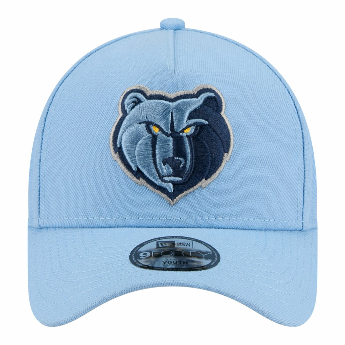 New Era - Memphis Grizzlies Youth 9FORTY A-Frame Adjustable Hat - Light Blue