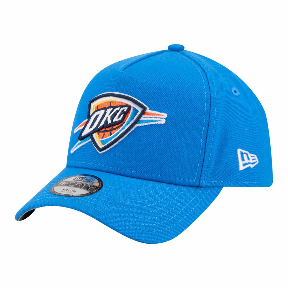 New Era - Oklahoma City Thunder Youth 9FORTY A-Frame Adjustable Hat - Blue