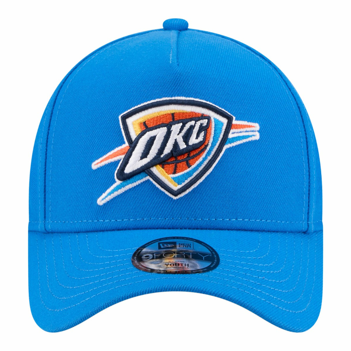 New Era - Oklahoma City Thunder Youth 9FORTY A-Frame Adjustable Hat - Blue