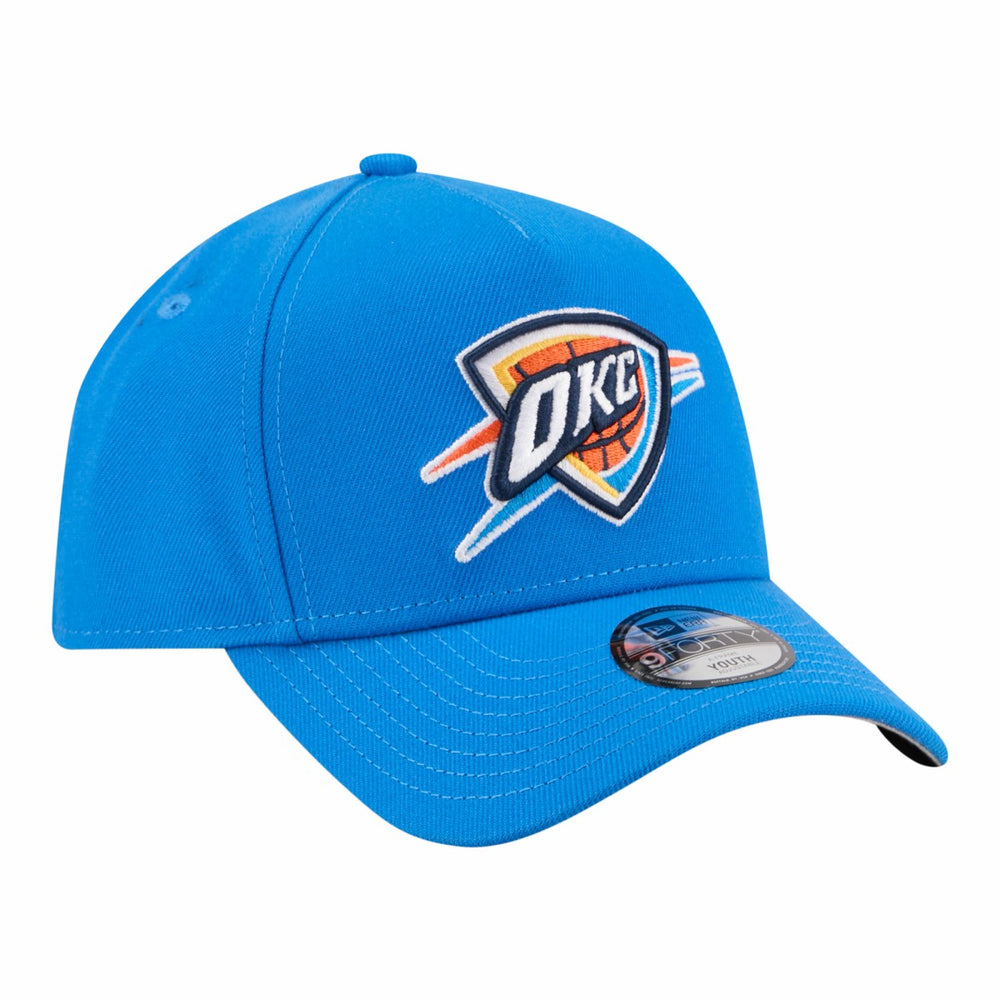 New Era - Oklahoma City Thunder Youth 9FORTY A-Frame Adjustable Hat - Blue