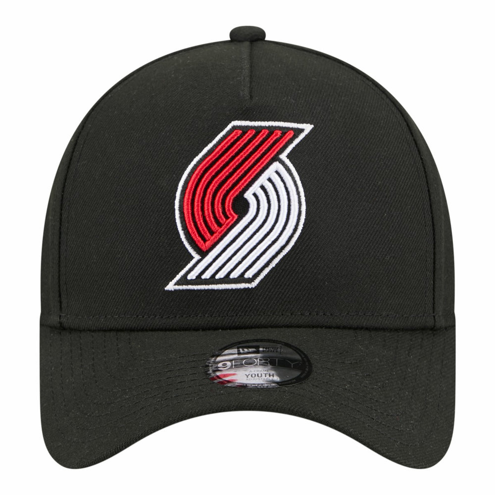 New Era - Portland Trail Blazers Youth 9FORTY A-Frame Adjustable Hat - Black