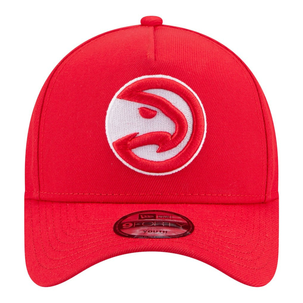 New Era - Atlanta Hawks Youth 9FORTY A-Frame Adjustable Hat - Red