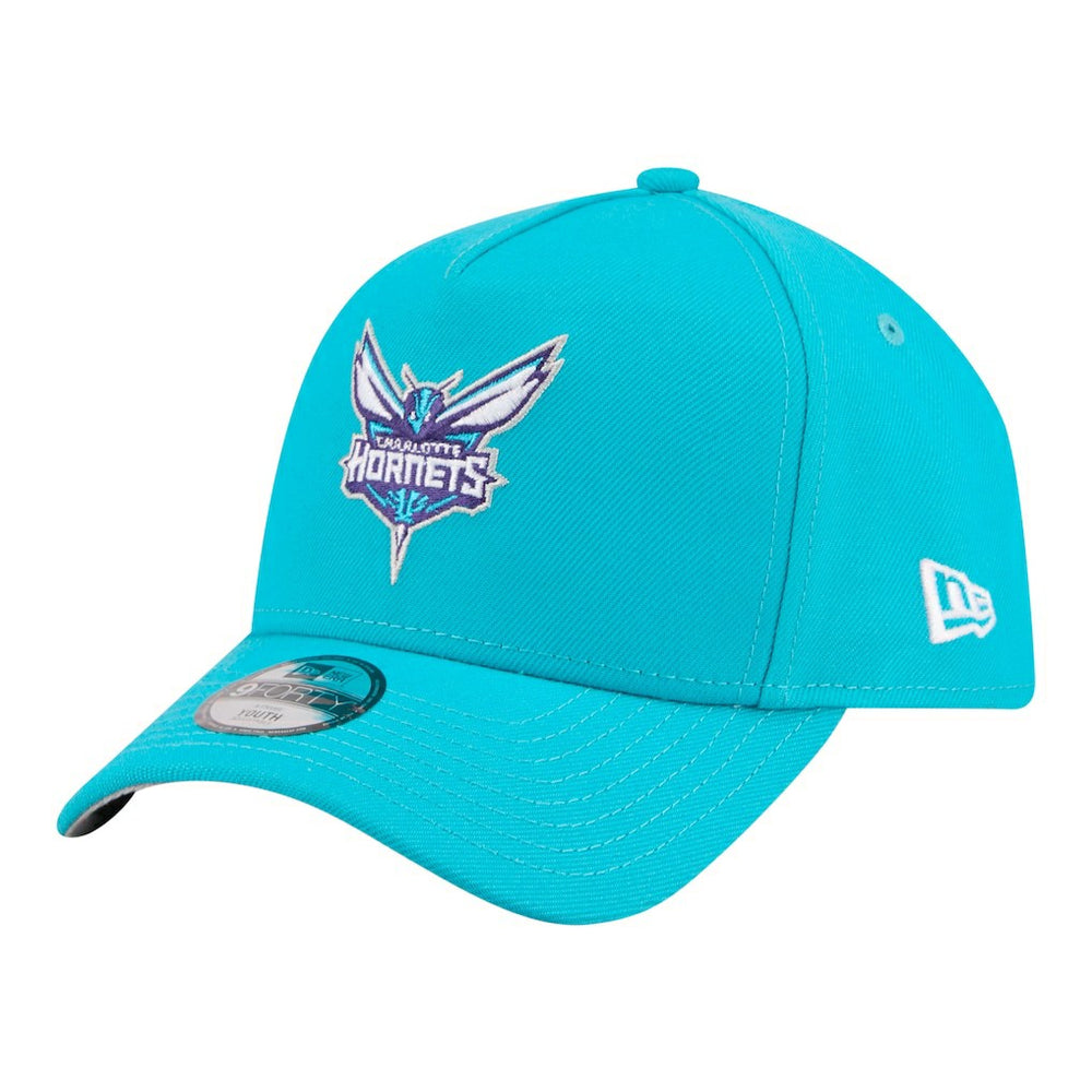 New Era - Charlotte Hornets Youth 9FORTY A-Frame Adjustable Hat - Teal