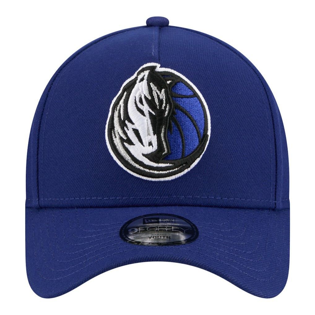 New Era - Dallas Mavericks Youth 9FORTY A-Frame Adjustable Hat - Navy