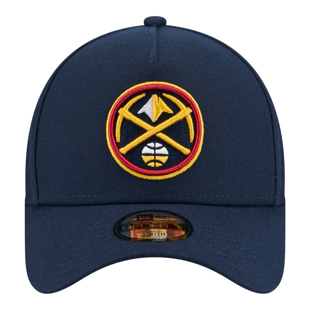 New Era - Denver Nuggets Youth 9FORTY A-Frame Adjustable Hat - Navy
