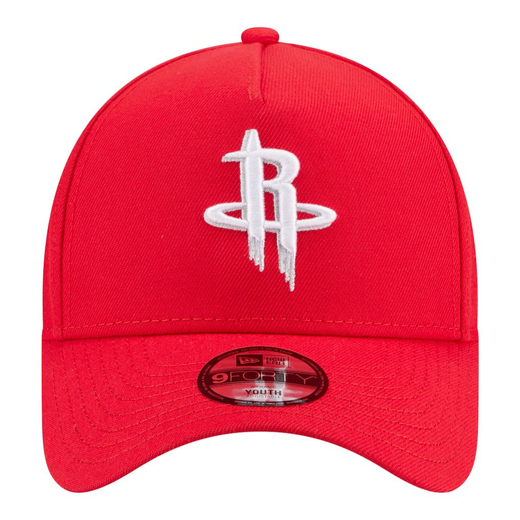 New Era - Houston Rockets Youth 9FORTY A-Frame Adjustable Hat - Red