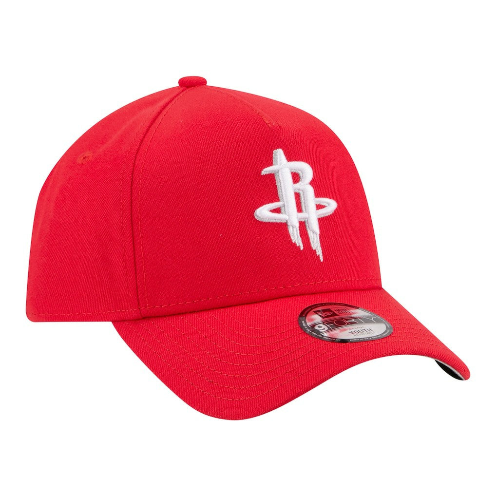 New Era - Houston Rockets Youth 9FORTY A-Frame Adjustable Hat - Red