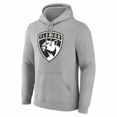 Florida Panthers - Big & Tall Personalized Name & Number Monochrome Pullover Hoodie Gray