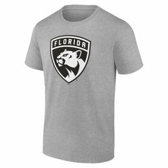 Florida Panthers - Big & Tall Personalized Name & Number Monochrome T-Shirt Gray