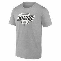 Los Angeles Kings - Big & Tall Personalized Name & Number Monochrome T-Shirt Gray