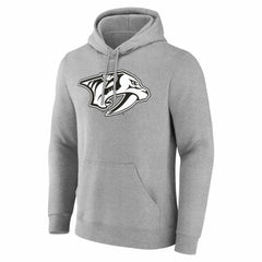 Nashville Predators - Big & Tall Personalized Name & Number Monochrome Pullover Hoodie Gray