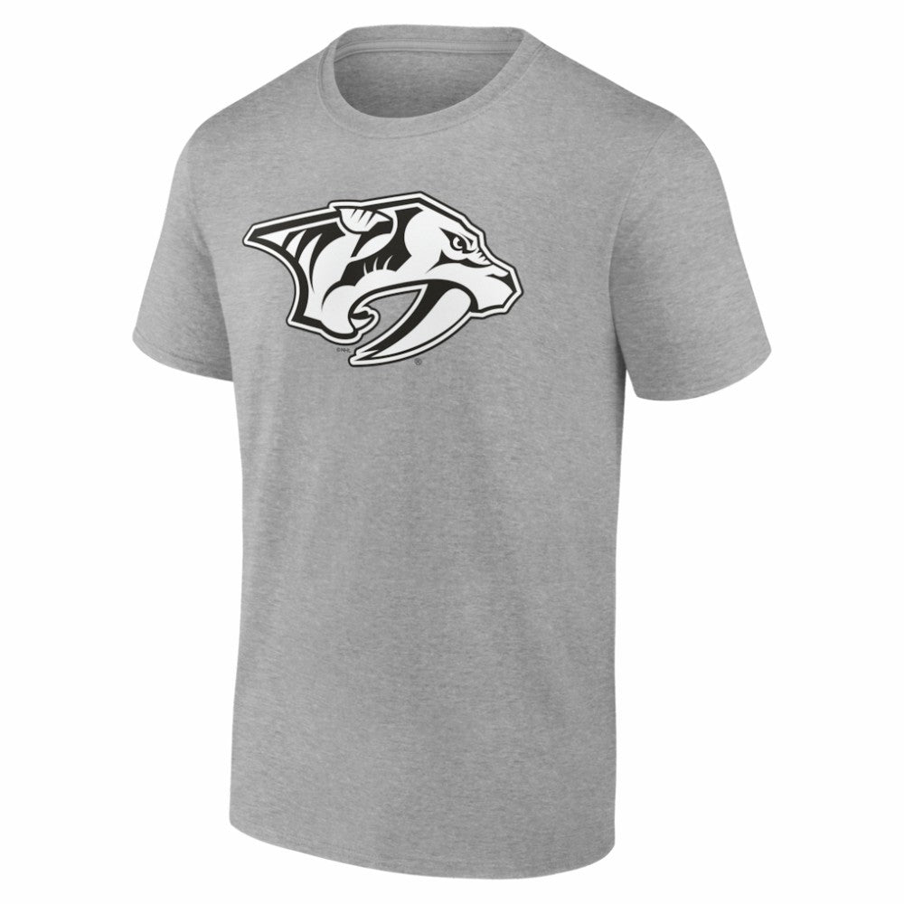 Nashville Predators - Big & Tall Personalized Name & Number Monochrome T-Shirt Gray