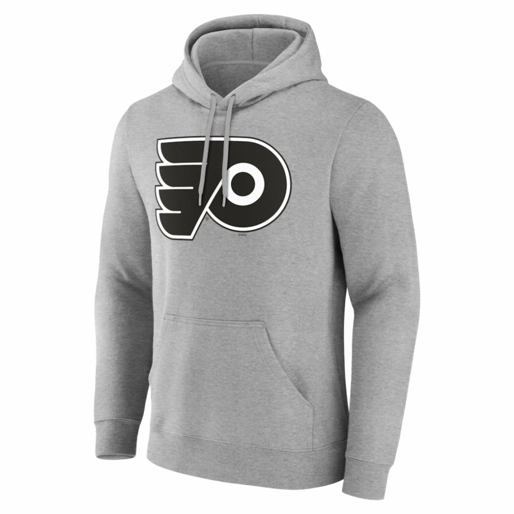 Philadelphia Flyers - Big & Tall Personalized Name & Number Monochrome Pullover Hoodie Gray