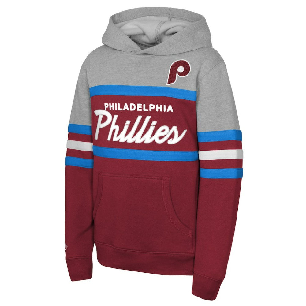 Philadelphia Phillies Mitchell & Ness Youth Cooperstown Head Coach Pullover Hoodie Online