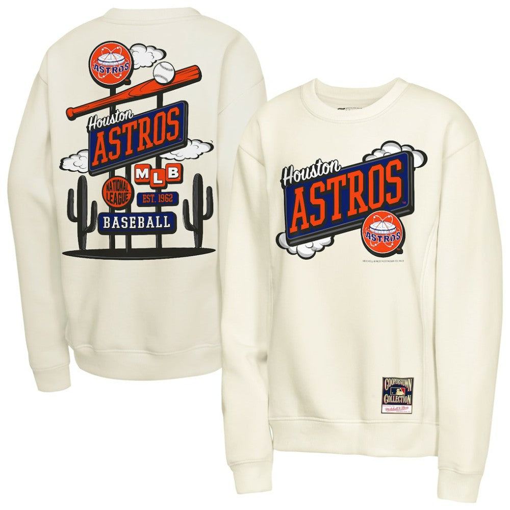Houston Astros Mitchell & Ness Youth Retro Billboard Sweatshirt Sale