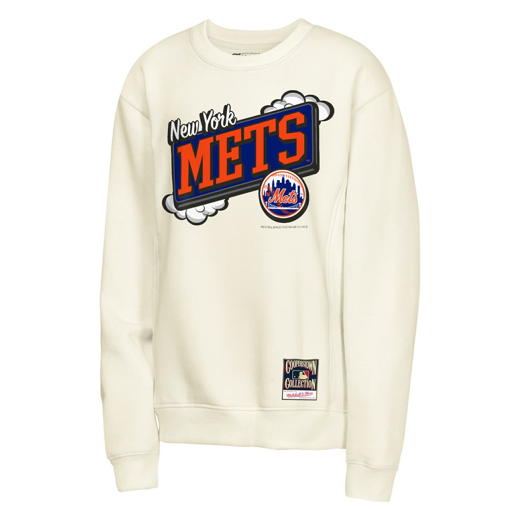 New York Mets Mitchell & Ness Youth Retro Billboard Sweatshirt On Sale