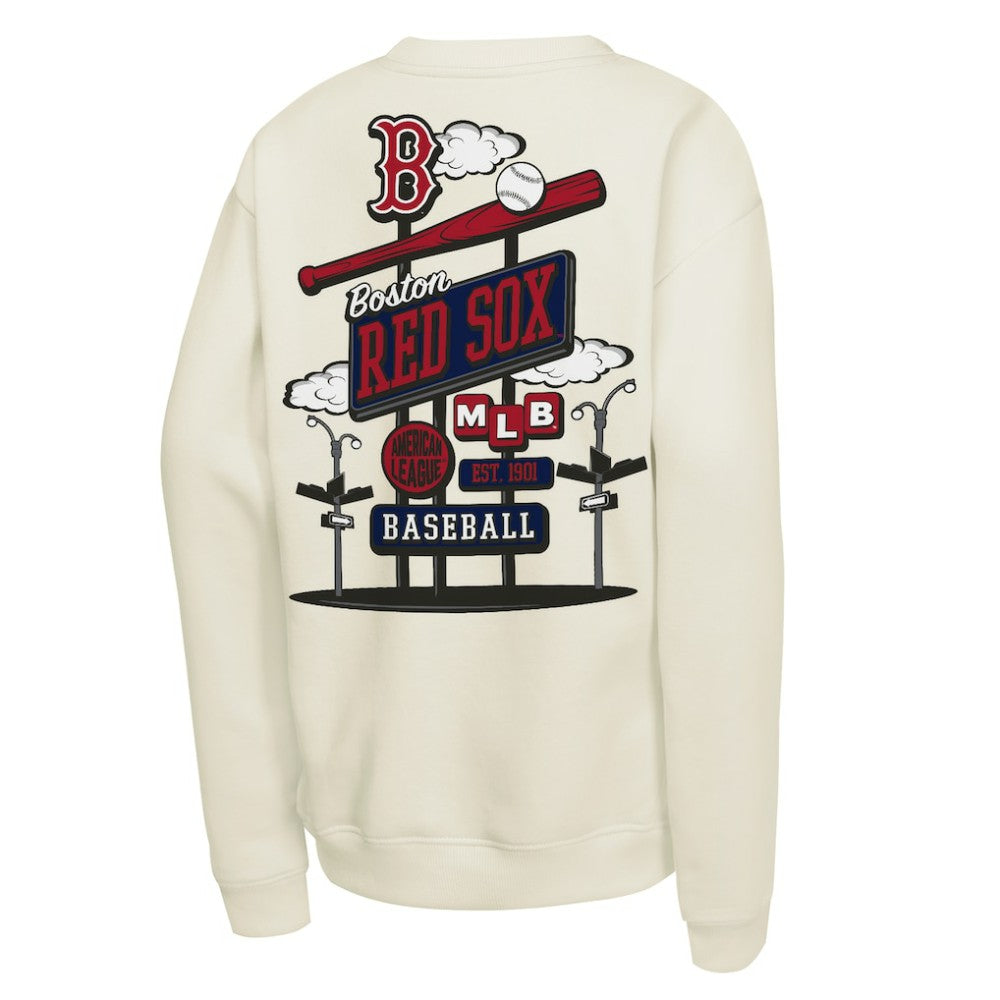 Boston Red Sox Mitchell & Ness Youth Retro Billboard Sweatshirt On Sale