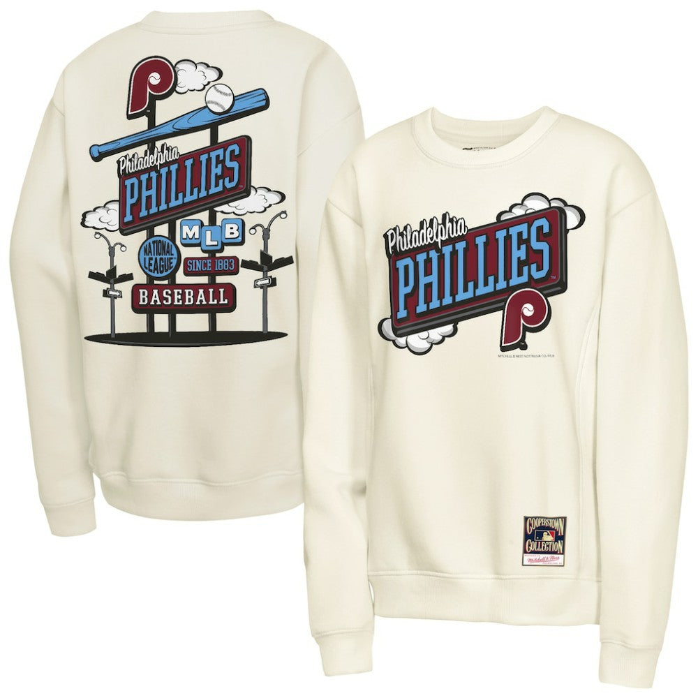 Philadelphia Phillies Mitchell & Ness Youth Retro Billboard Sweatshirt On Sale