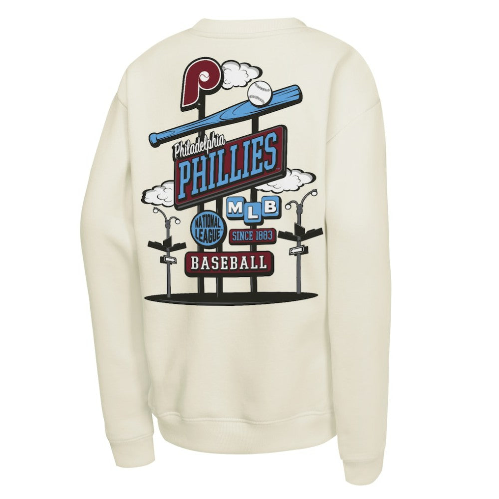 Philadelphia Phillies Mitchell & Ness Youth Retro Billboard Sweatshirt On Sale
