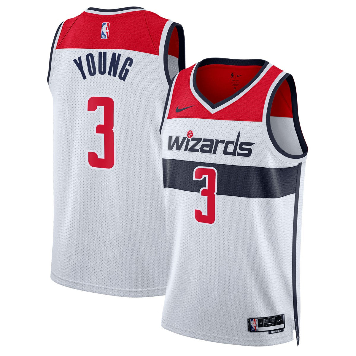 Nike - Trae Young Washington Wizards Unisex Swingman Jersey - Association Edition - White