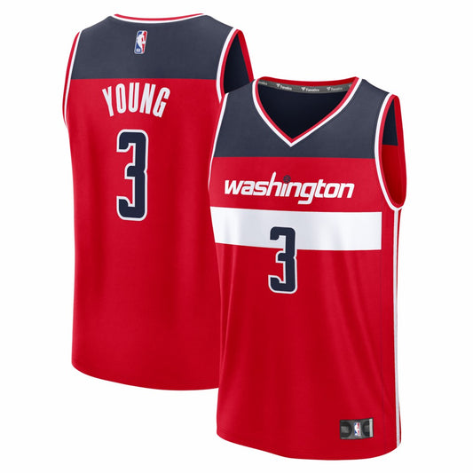 Trae Young Washington Wizards Fast Break Jersey - Icon Edition - Red | NBA Jerseys